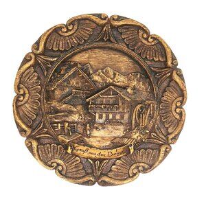 Grub Aus Den Bergen- Greetings From The Mountains -9 inch Wall Plaque Germany